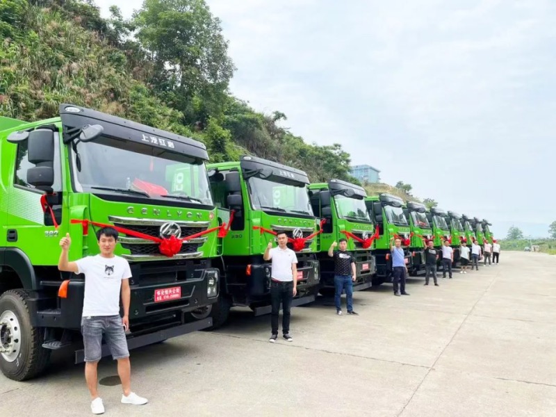 助力怀化工程提速增效，杰狮C6自卸车批量交付红岩十年老用户1194.jpg